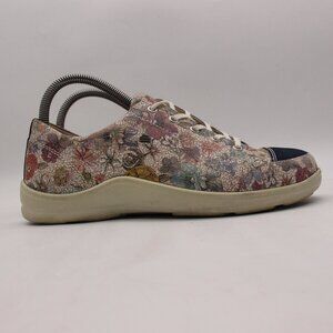 Floral Lace-Up Women's Sneakers